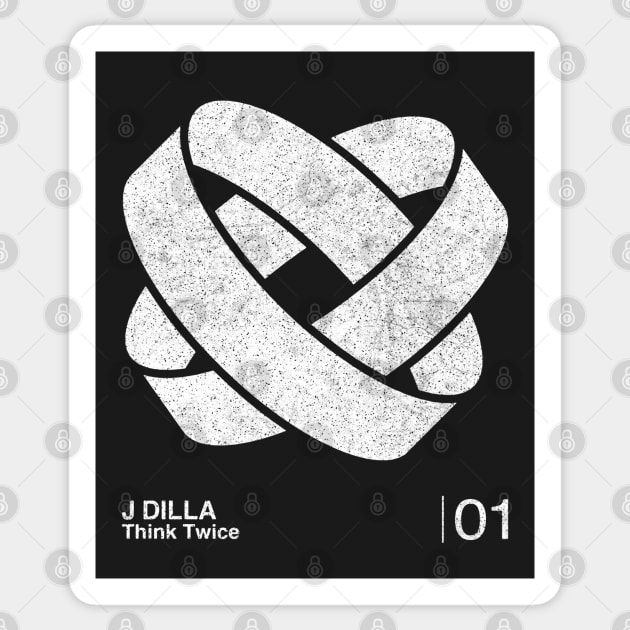 J Dilla / Minimalist Graphic Artwork Fan Design Sticker by saudade